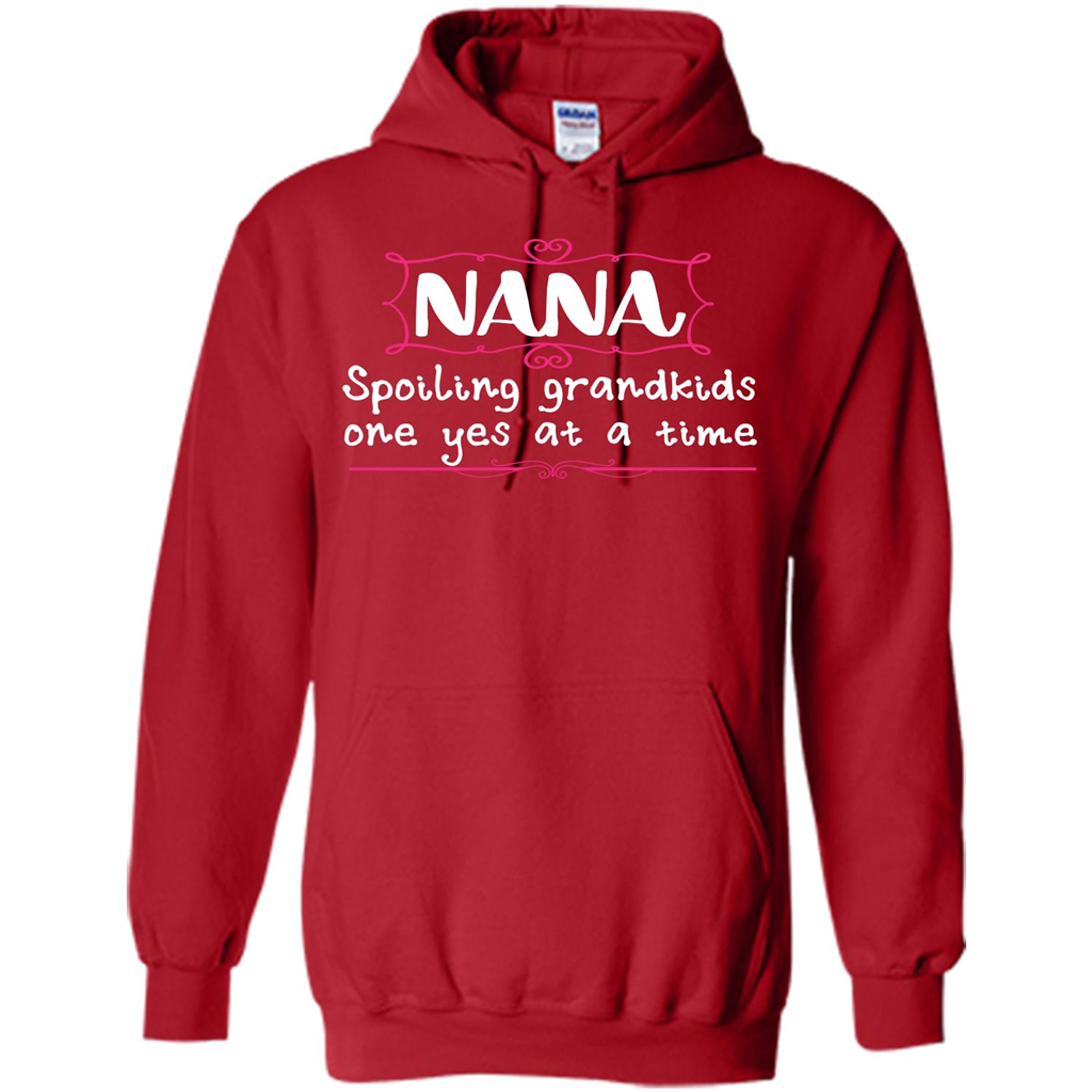 Nana T-shirt Nana Spoiling Grandkids One Yes At A Time Red