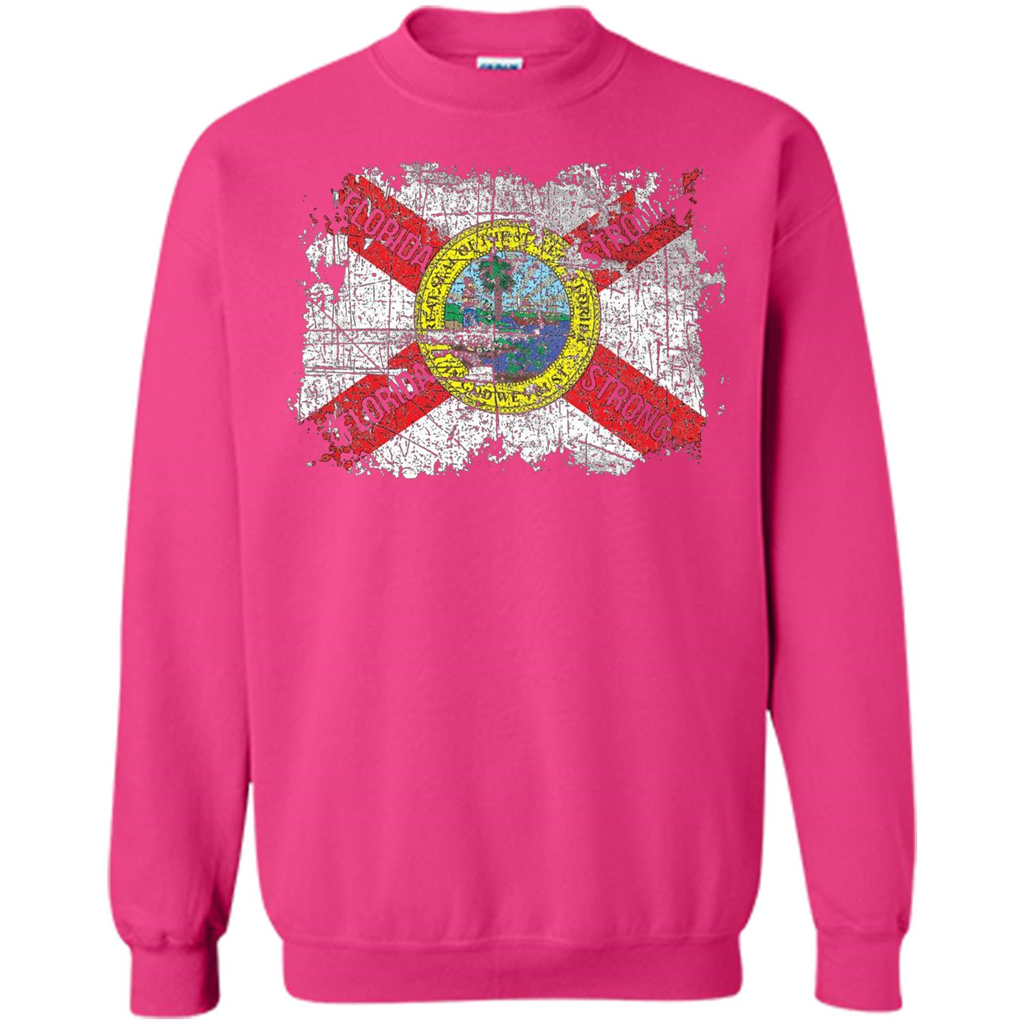 Florida Strong T-shirt Florida Distressed Flag T-Shirt Heliconia