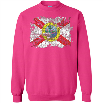Florida Strong T-shirt Florida Distressed Flag T-Shirt Heliconia