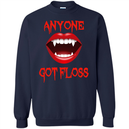 Anyone Got Floss Halloween Vampire T Shirt Scary Dental Fun
