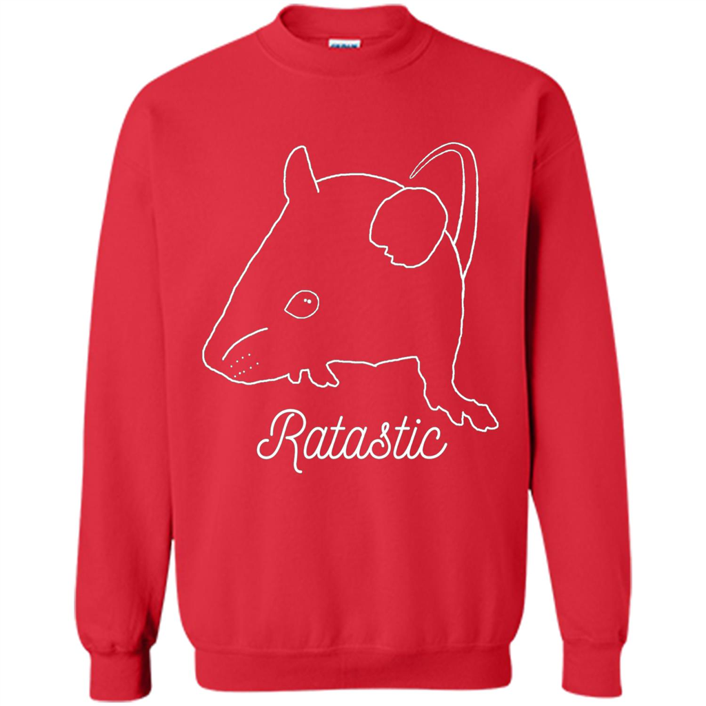 Cute Rat Owners T-shirt Ratastic Red