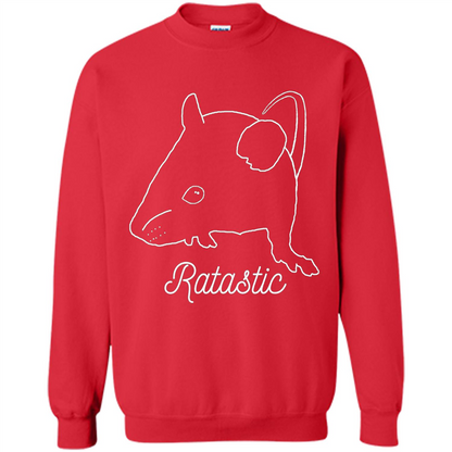 Cute Rat Owners T-shirt Ratastic Red