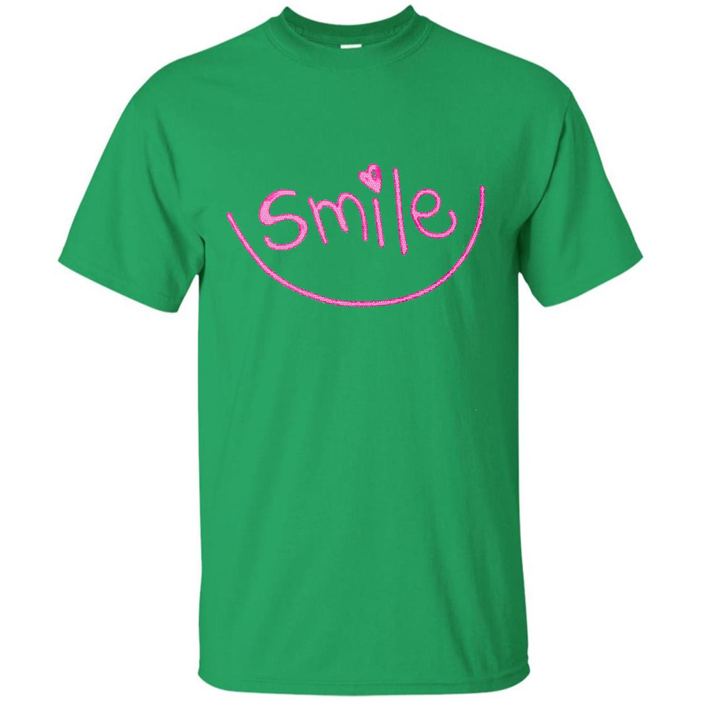 Smile Happy Motivational Smiley Face T-Shirts Irish Green