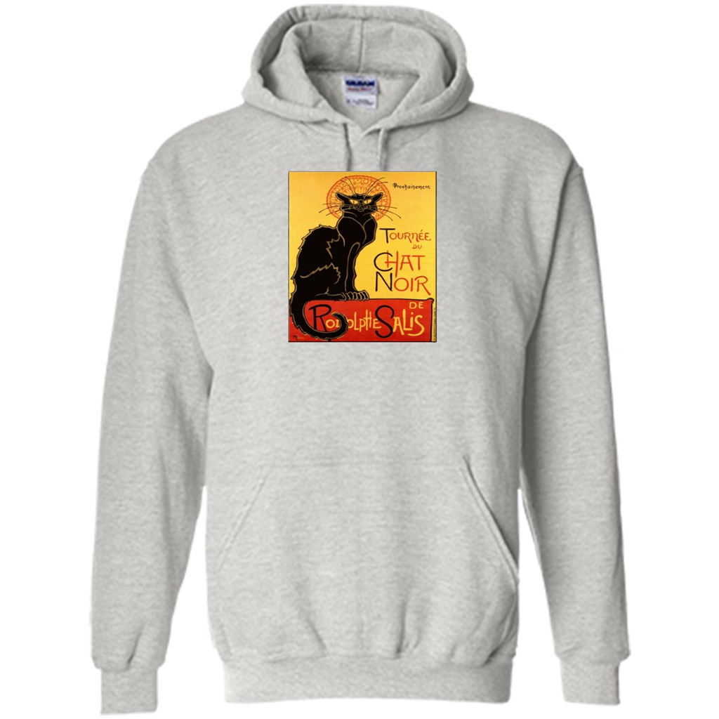 Vintage Poster Le Chat Noir - The Black Cat T-shirt Ash