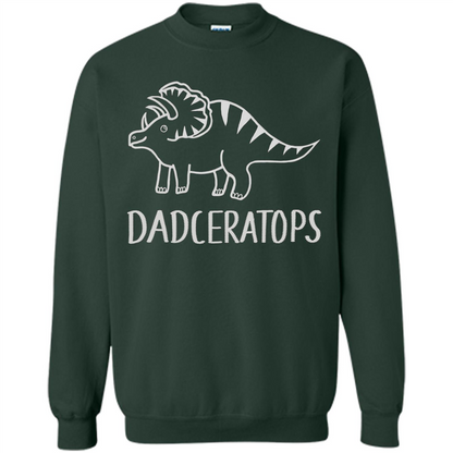 Dinosaur Family Triceratops T-shirt Forest Green