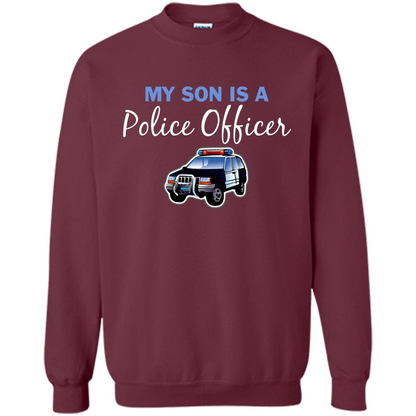 My Son Is A Police Officer T-Shirt Maroon