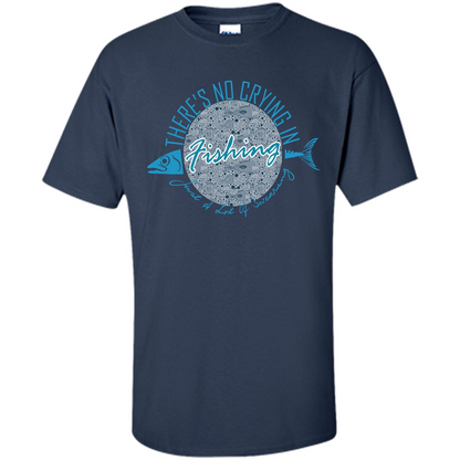 Fishing T-shirt No Crying Fishing Navy