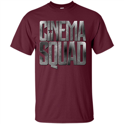 Moives T-shirt Cinema Squad Maroon