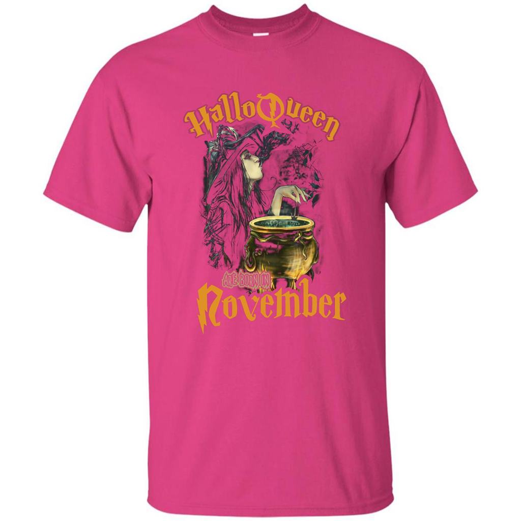 HalloQueen Are Born In October T-shirt Heliconia