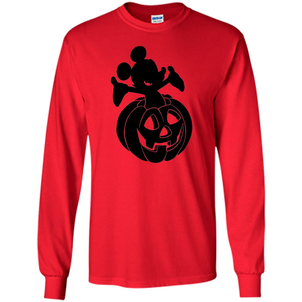 Mickey Mouse Halloween Pumpkin T-shirt Red