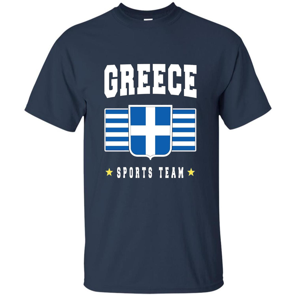 GREECE T-shirt Greek Flag T-shirt Sports Team Navy
