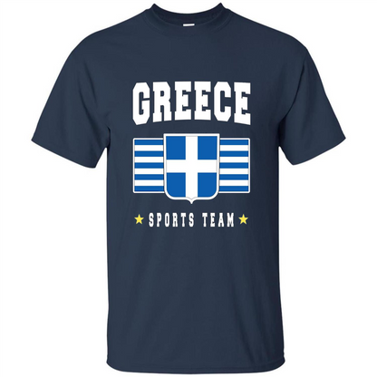 GREECE T-shirt Greek Flag T-shirt Sports Team Navy