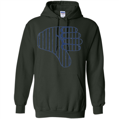 Baseball T-shirt Baseball Celebration Thumbs Down T-shirt Forest Green