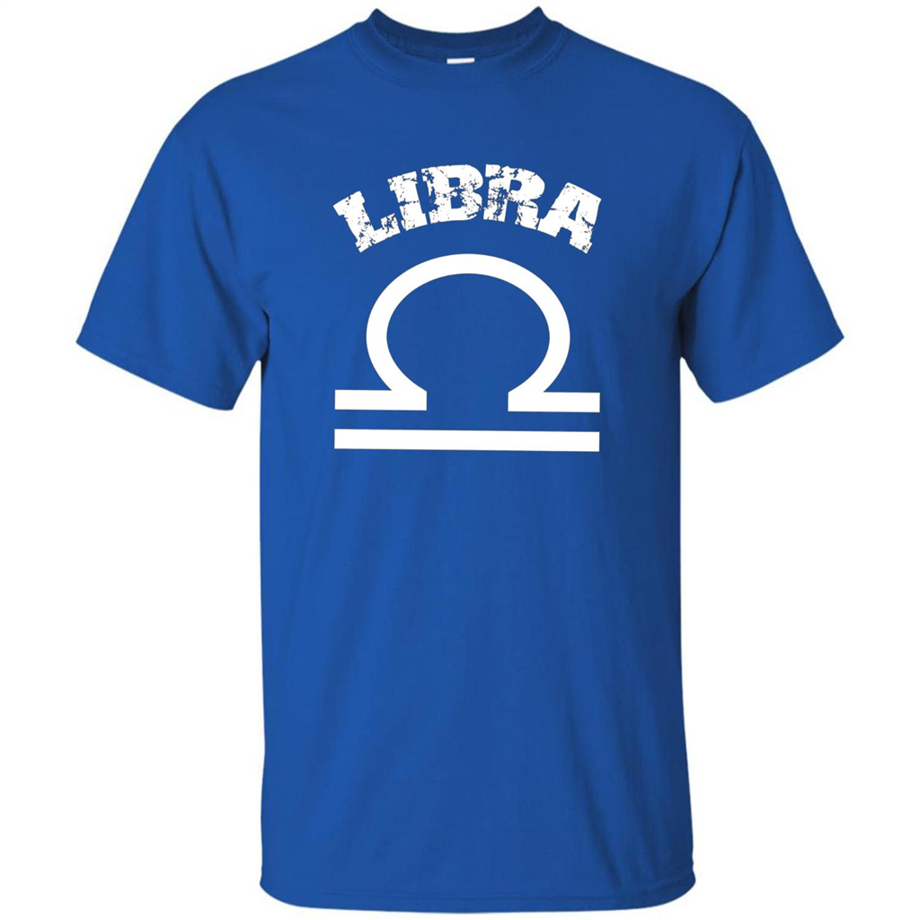 Libra T-shirt Libra Symbol Zodiac October Birthday T-shirt Royal