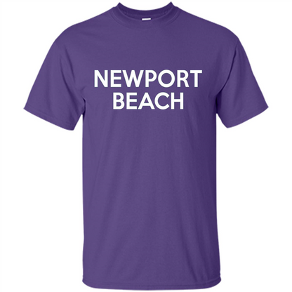 Newport Beach - California T-shirt Purple