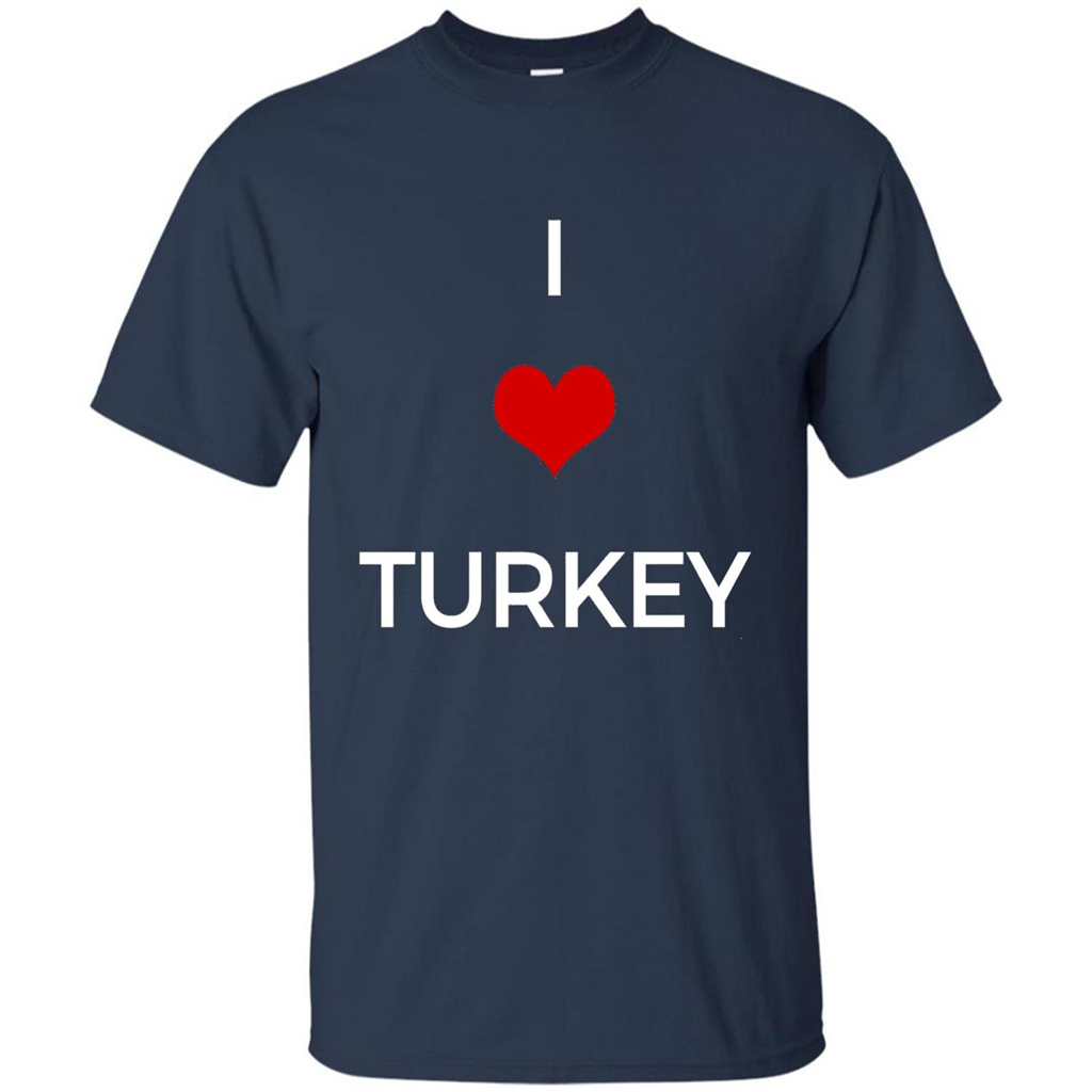 I Love Turkey T-shirt Navy
