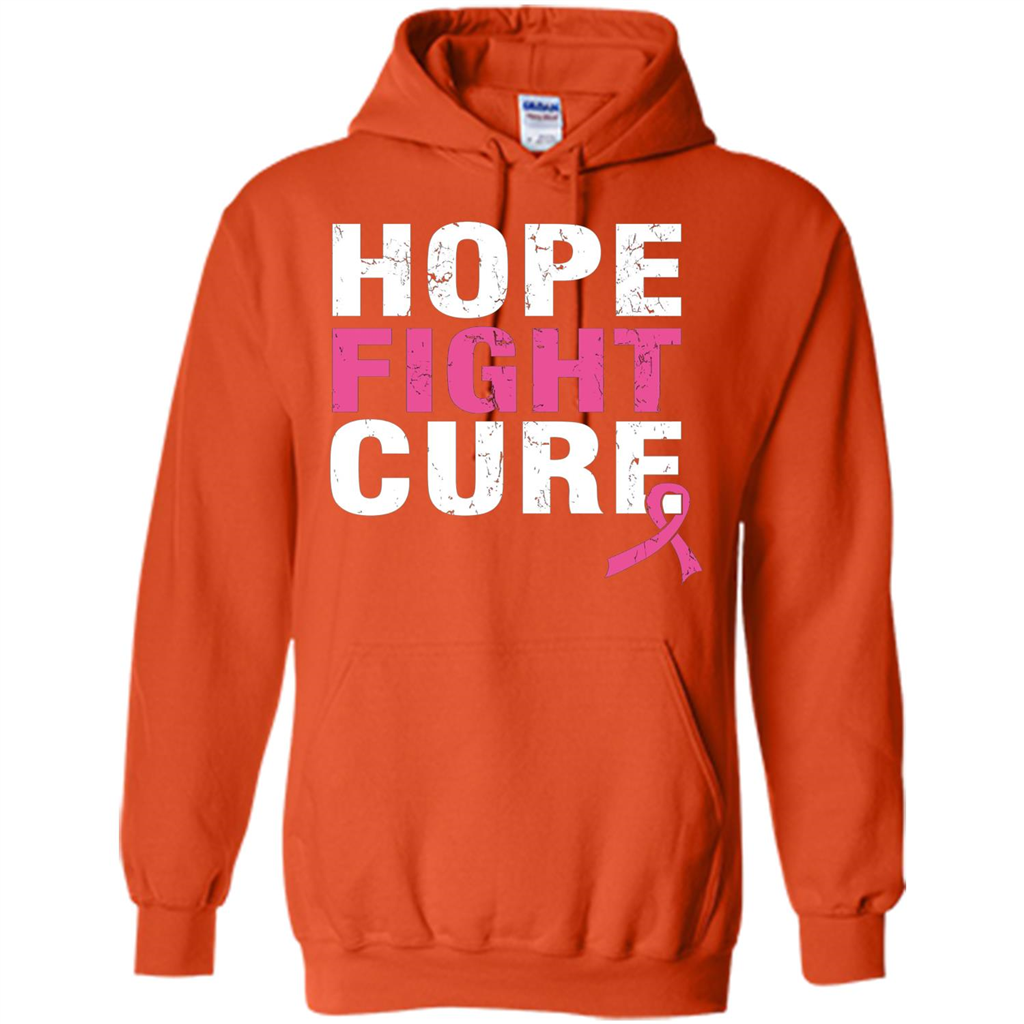Breast Cancer Awareness T-shirt Hope Fight Cure Orange