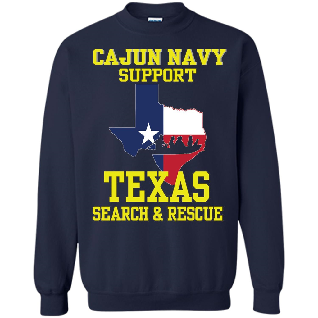 Cajun Navy Support Texas Search And Rescue T-shirt Navy
