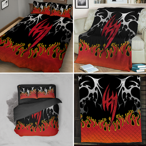 Tekken Jin Kazama Symbol 3D Bed Set