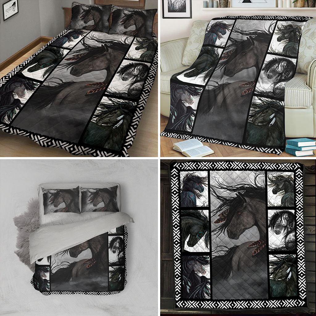 Majestic Horse 3D Throw Blanket