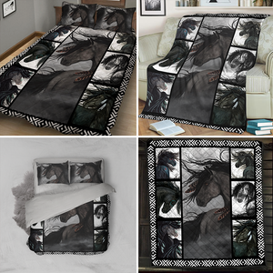 Majestic Horse 3D Quilt Bed Set