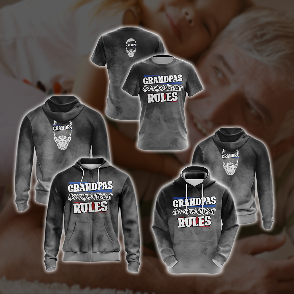 Grandpas Are Dads Without Rules Unisex 3D T-shirt