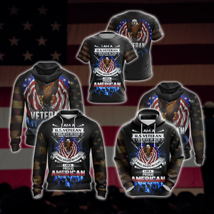 I Am A U.S. Veteran I Believe In God Family And Country Unisex Zip Up Hoodie