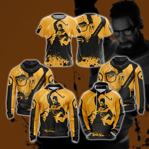 Half-Life - The One Free Man Unisex 3D Hoodie