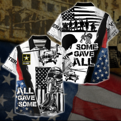 US Army Veteran T-shirt Zip Hoodie Hawaiian shirt Hawaiian Shirt
