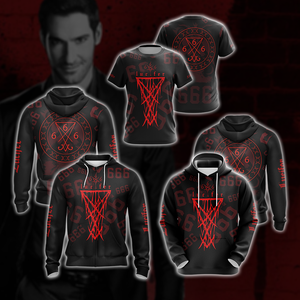 Lucifer (tv series) 666 tattoo Unisex 3D Hoodie