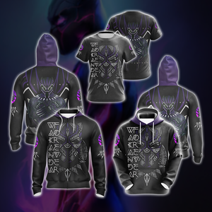 Black Panther Wakanda Forever Unisex 3D Hoodie