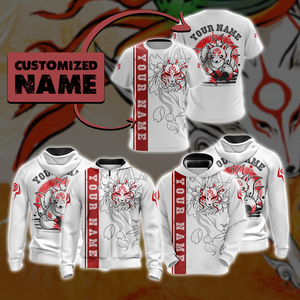 Ninetail fox Spirit - Customized New Unisex 3D Zip Up Hoodie