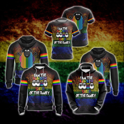 LGBT - I Am Rainbow Sheep Of The The Family Unisex 3D Hoodie