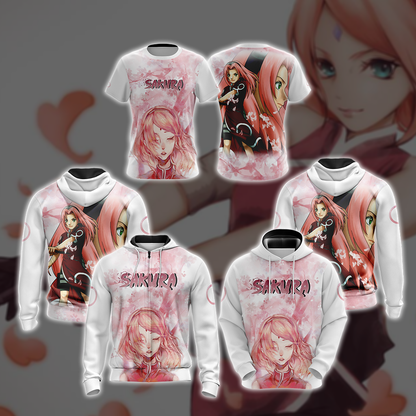 Naruto - Sakura Haruno New Unisex 3D Hoodie