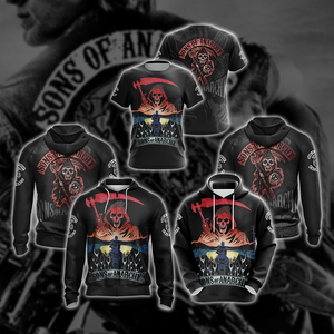 Sons of Anarchy New Style Unisex Zip Up Hoodie