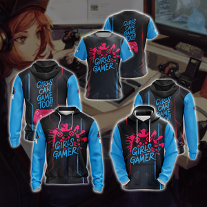 Girls Gamer Gaming Lovers Unisex Zip Up Hoodie