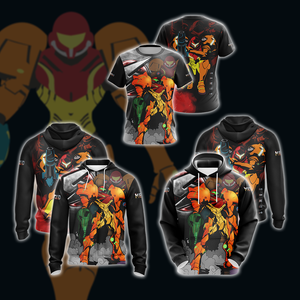 Metroid Samus New Look Unisex Zip Up Hoodie