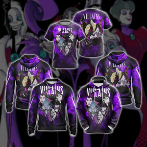 Disney Vilains Unisex 3D Hoodie