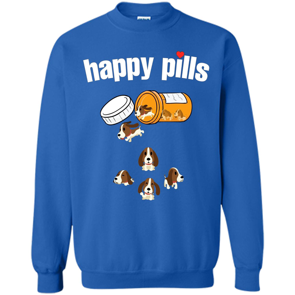 Dog Lover T-shirt Happy Pills T-shirt Royal