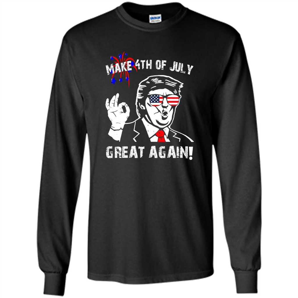 Independen Day T-shirt Donald Trump Make 4th of July Great Again