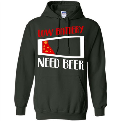 Beer T-shirt Low Battery Need Beer T-shirt Forest Green