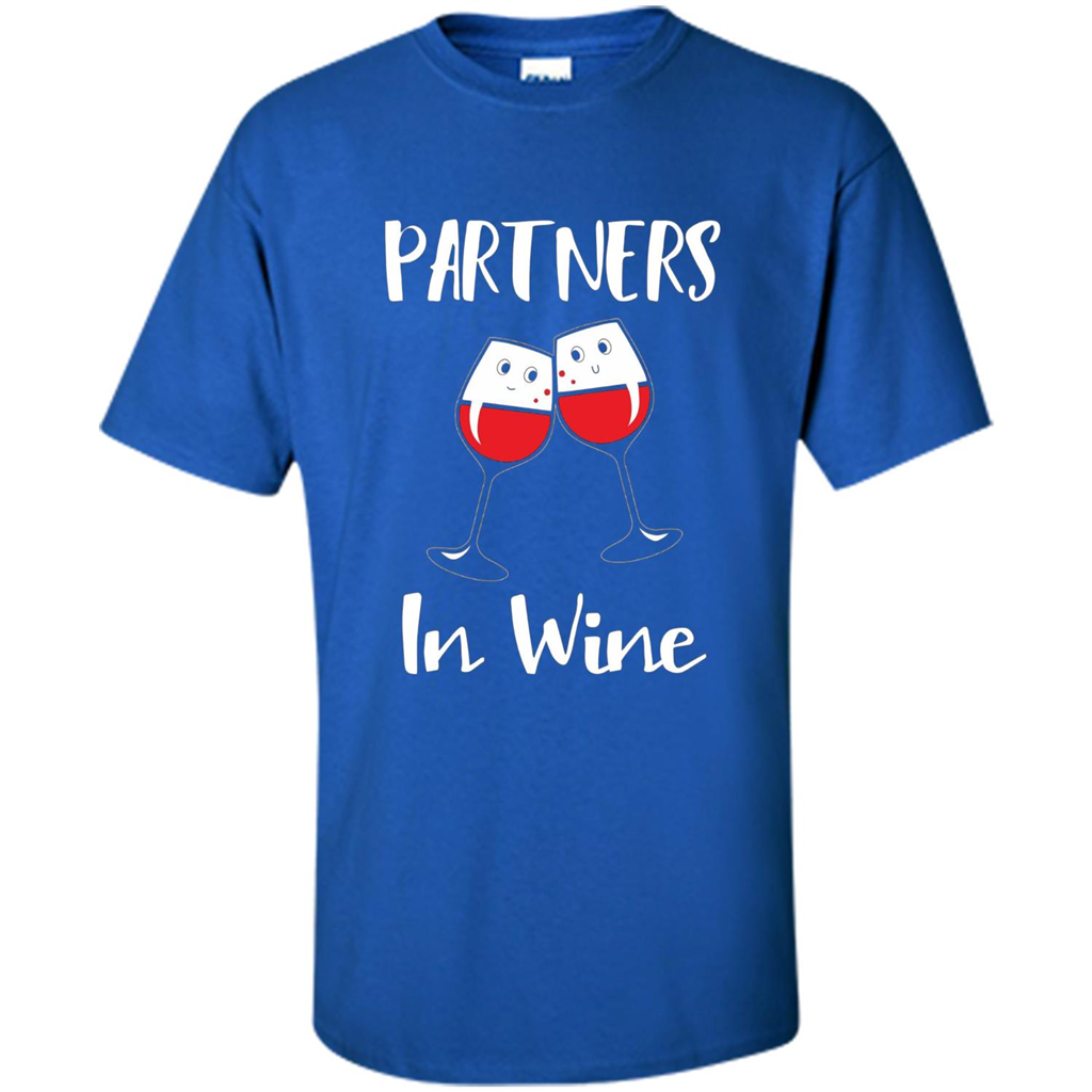 Wine Party T-shirt Partners In Wine T-shirt Royal