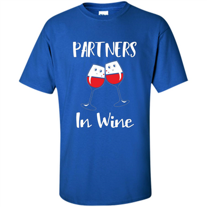 Wine Party T-shirt Partners In Wine T-shirt Royal