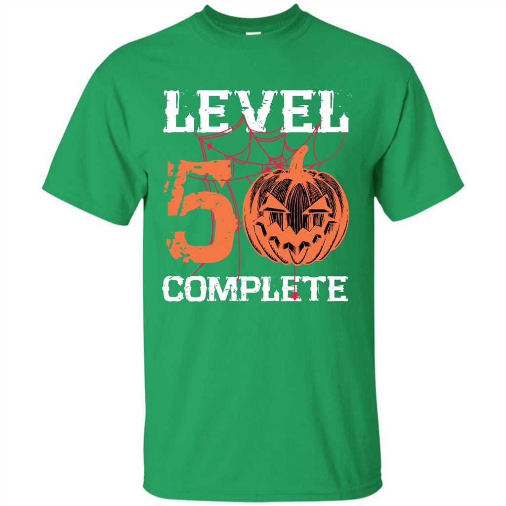 Halloween T-shirt Level 50 Complete Irish Green
