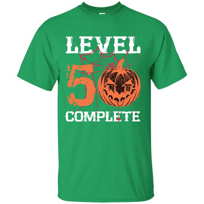 Halloween T-shirt Level 50 Complete Irish Green