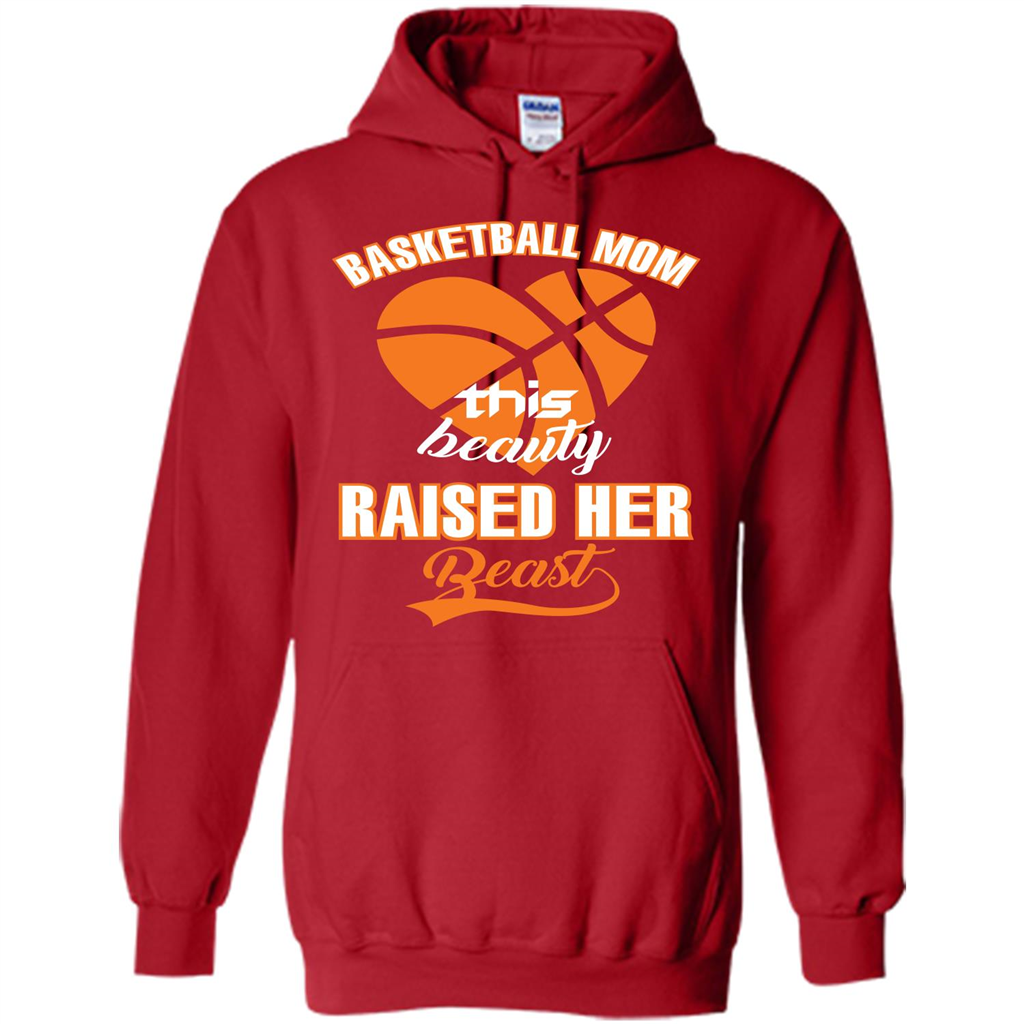 Basketball Mom This Beauty Raised Her Beast T-shirt Red