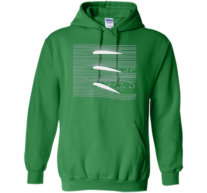 Airplane Wing T-shirt Aerospace Airfoil Stall Diagram Irish Green