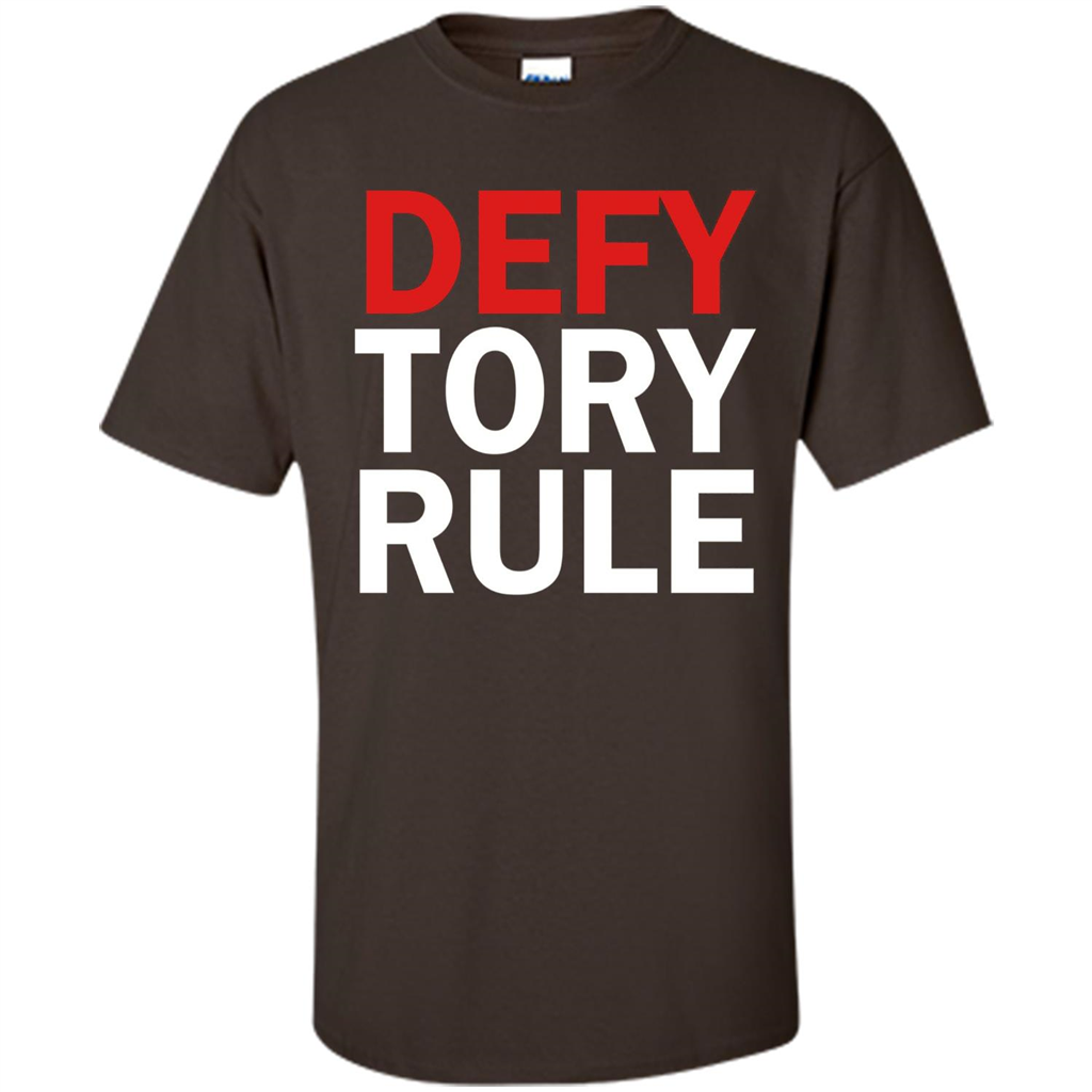 Defy Tory Rule T-shirt Dark Chocolate
