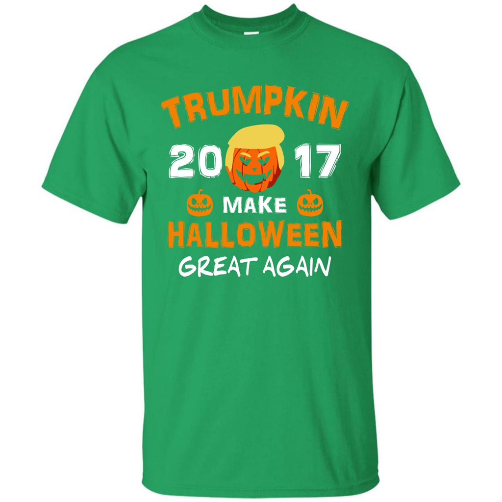 Halloween T-shirt Trumpkin 2017 Make Halloween Great Again T-shirt Irish Green