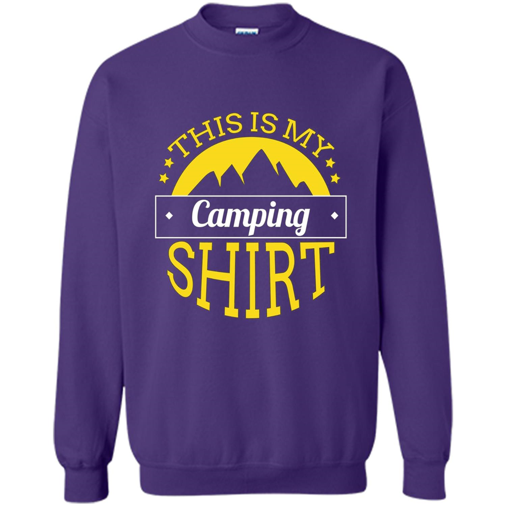 This Is My Camping T-Shirt For Hiking And Exploring Purple